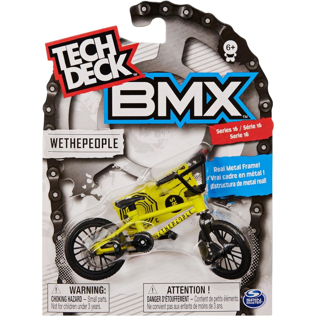 Tech Deck Bmx Finger Bike Series 12-Replica Bike Real Metal Frame, Moveable Parts For Flick Tricks Games (Styles Vary)