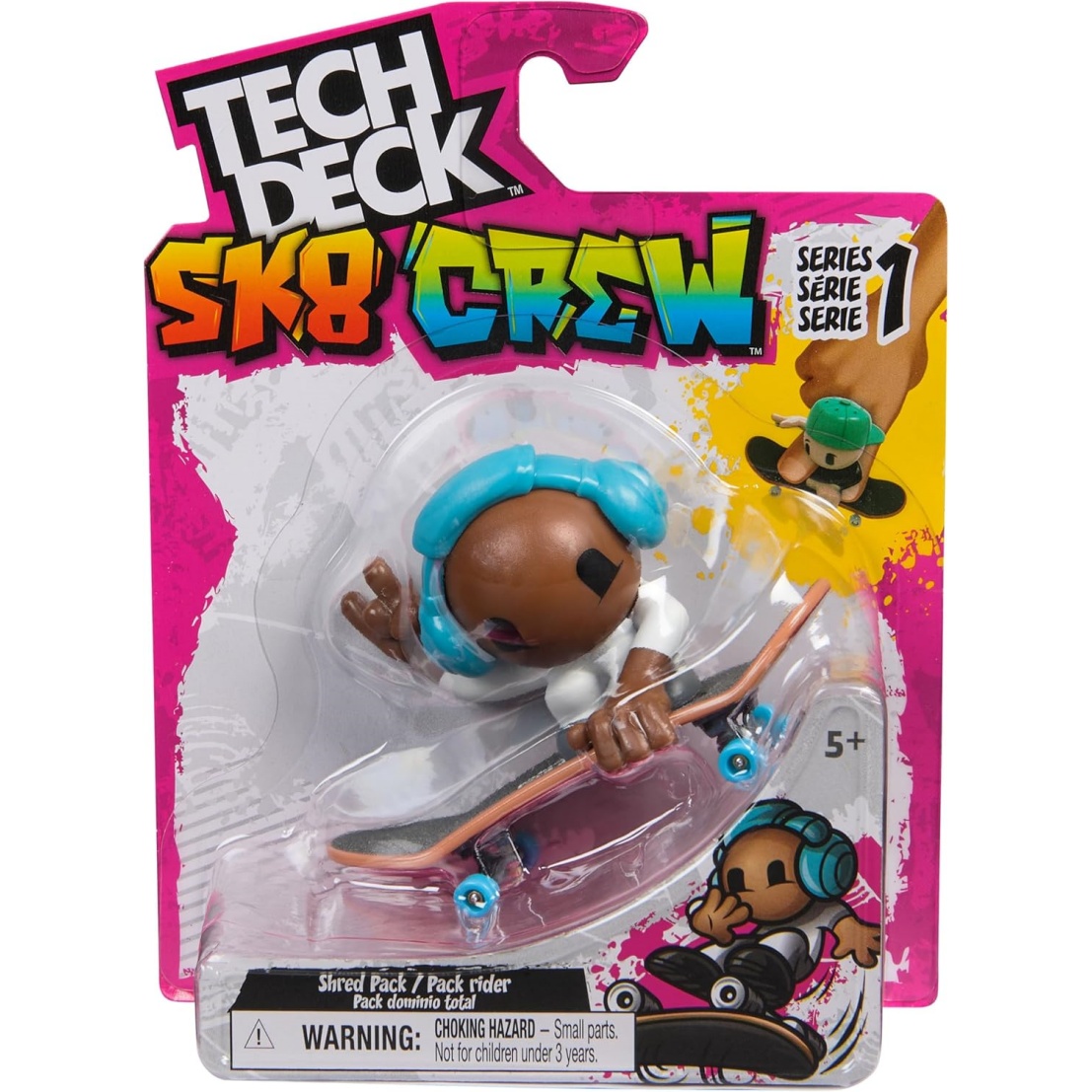 Tech Deck Sk8 Crew Single Pack Mini Skateboard (Styles May Vary)