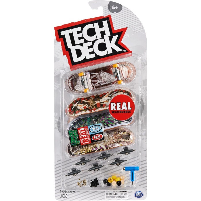 Tech Deck, Ultra Dlx Fingerboard 4-Pack, Real Skateboards, Collectible And Customizable Mini Skateboards, Kids Toys For Ages 6 And Up