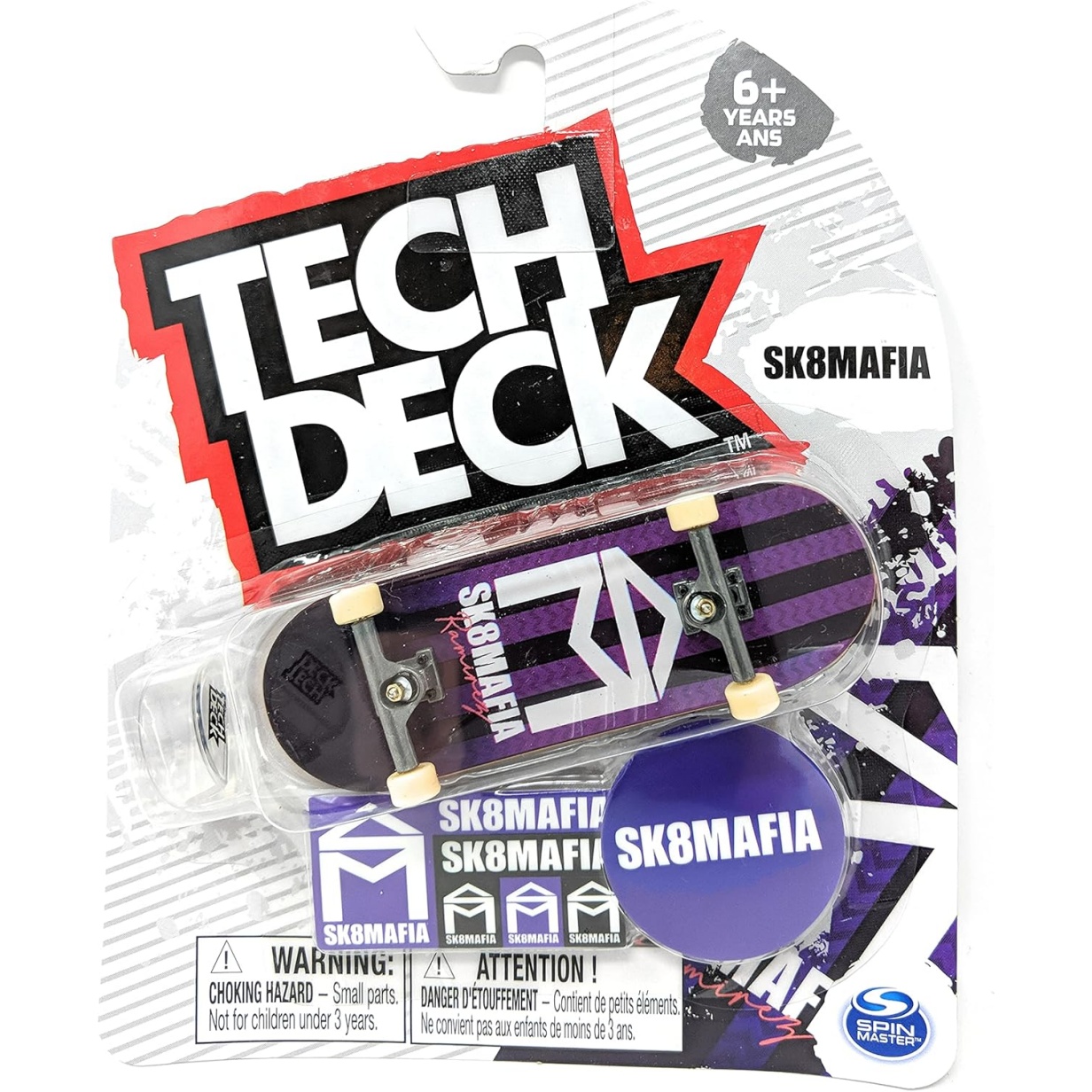 Tech-Deck 2021 Complete 96Mm Fingerboard (Sk8Mafia Skateboards Alexis Ramirez House Stripe)