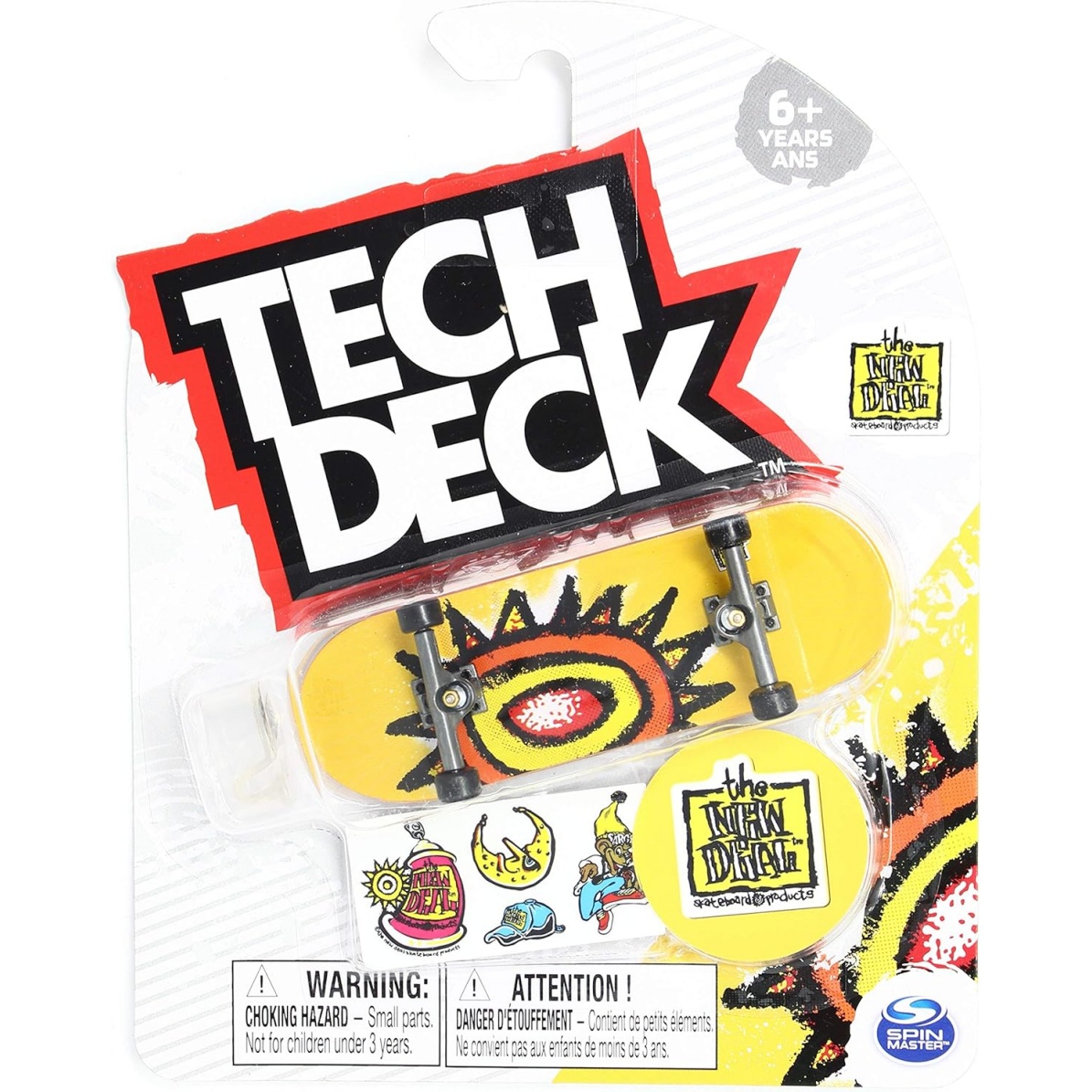 Tech-Deck The New Deal Skateboards Wtf Sun Yellow 2020 Complete 96Mm Fingerboard